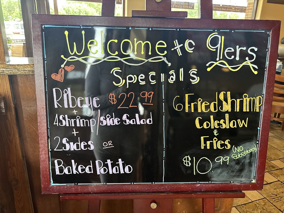 9er's Grill Menu - Image 1