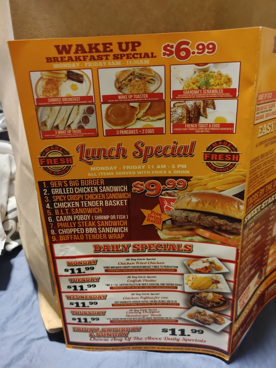 9er's Grill Menu - Image 4